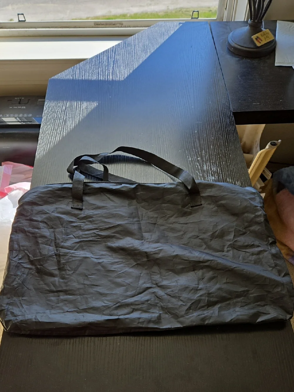 Black Men's Laptop Tote Bag